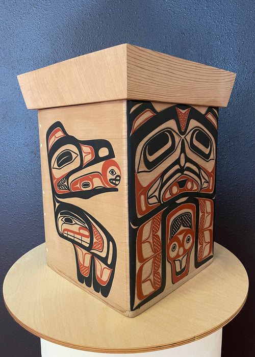 Raven Design Traditional Bentwood Box, by David A. Boxley