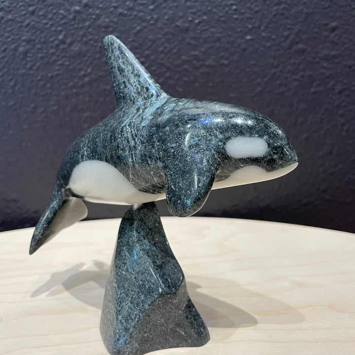 Killer Whale Inuit Carving, by  Johnnysa Mathewsie