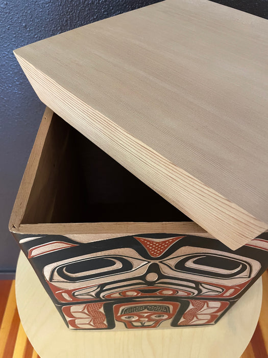 Raven Design Traditional Bentwood Box, by David A. Boxley