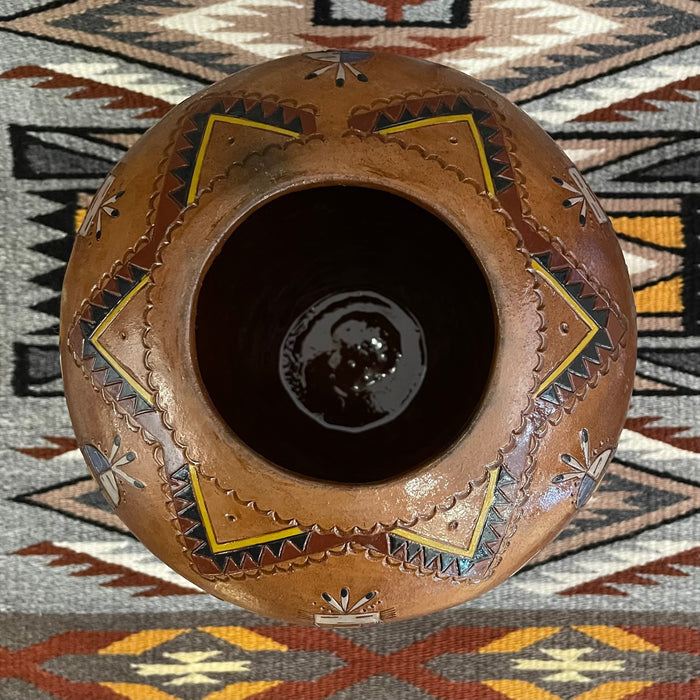 Large Navajo Yei Pot, by Nancy Chilly Yazzie