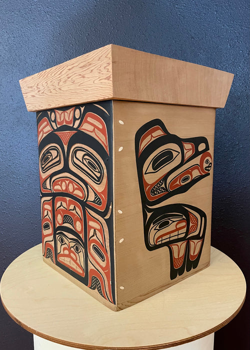 Raven Design Traditional Bentwood Box, by David A. Boxley