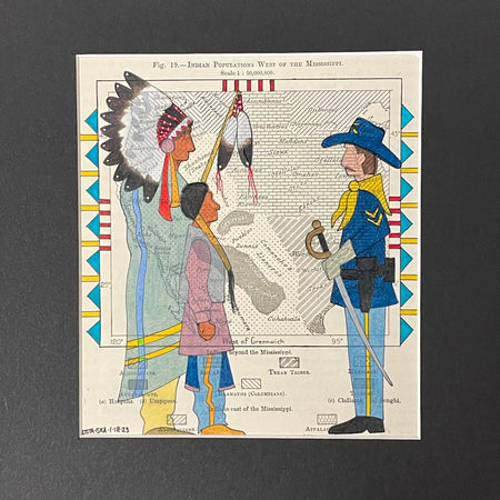 Ledger Art, Homelands Collection, Indigenous Decolonizing the Map