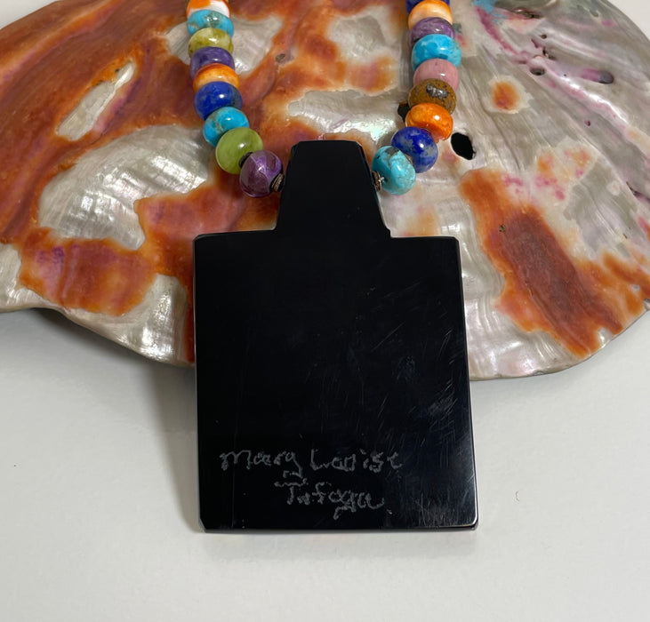 Galactic Portal Mosaic Inlay Necklace