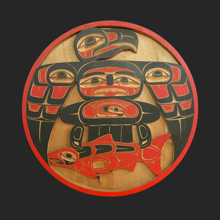 Northwest Coast Eagle and Salmon Panel