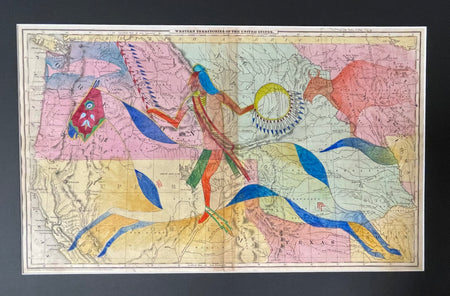 Ledger Art, Homelands Collection, Indigenous Decolonizing the Map