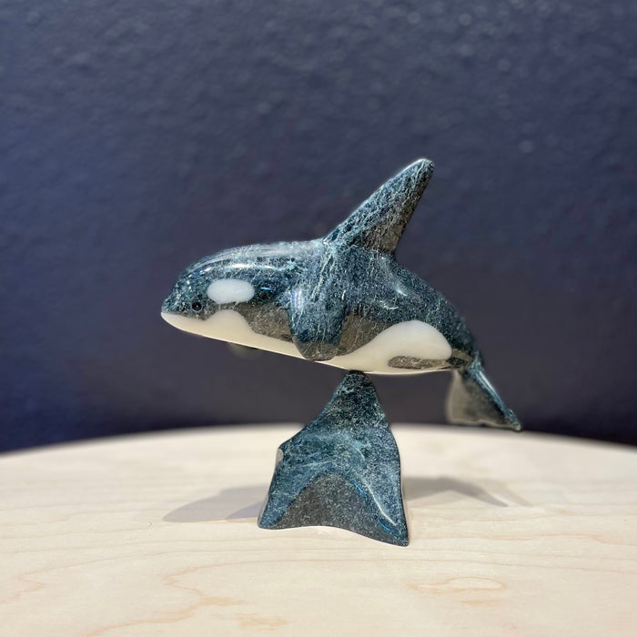 Killer Whale Inuit Carving, by  Johnnysa Mathewsie