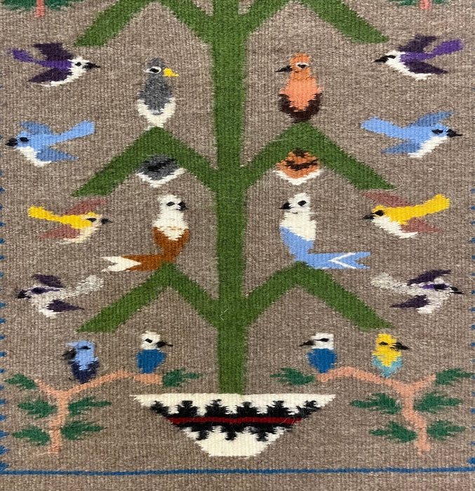 Tree of Life Navajo Rug by Elsie Shaw