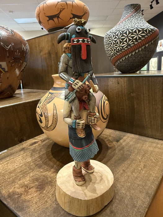 Mudhead and Paralyzed Kachina Doll, by Benjamin Kabinto