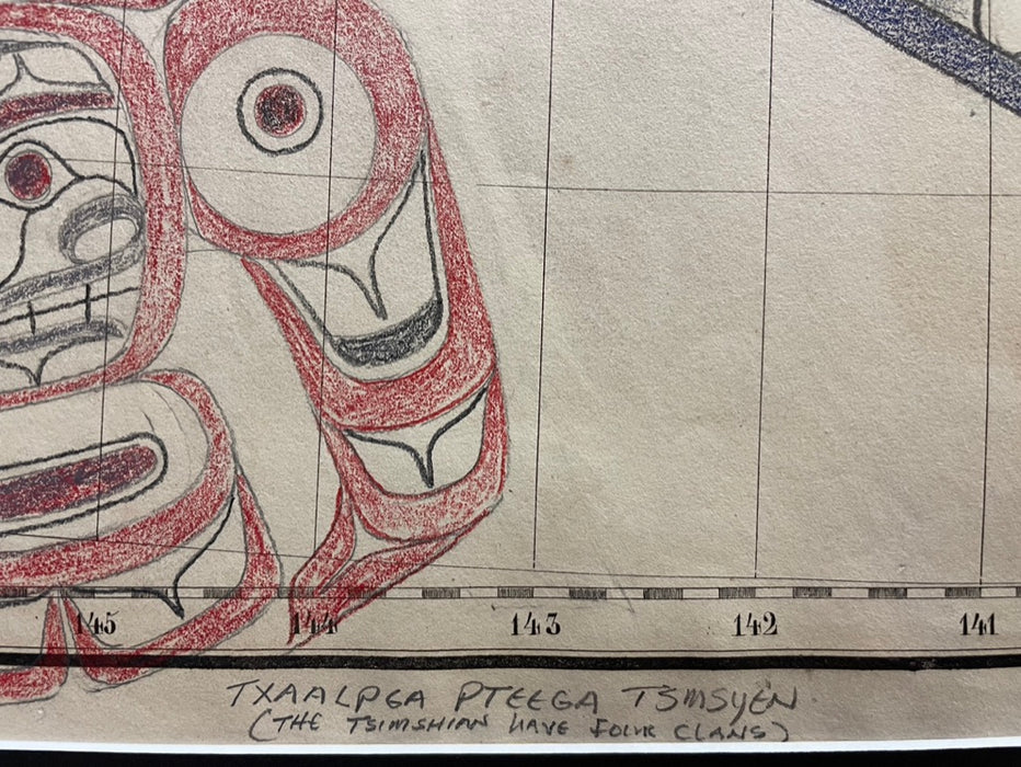 Txaalpga Pteega Tsimsyen; Four Clans of the Tsimshian, 1827 Map, by David A. Boxley