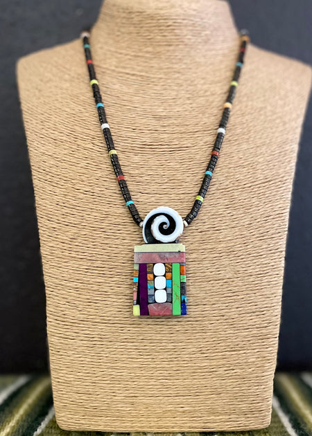 Mary Tafoya Jewelry Kewa Inlay Native American