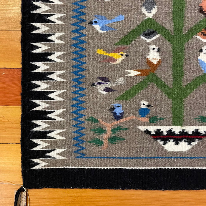 Tree of Life Navajo Rug by Elsie Shaw