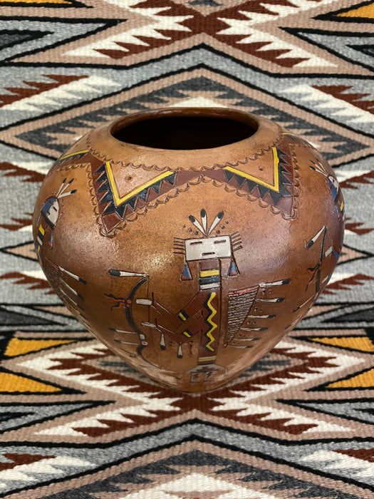 Large Navajo Yei Pot, by Nancy Chilly Yazzie