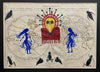 Aboriginal Art on Antique Maps at Raven Makes Gallery