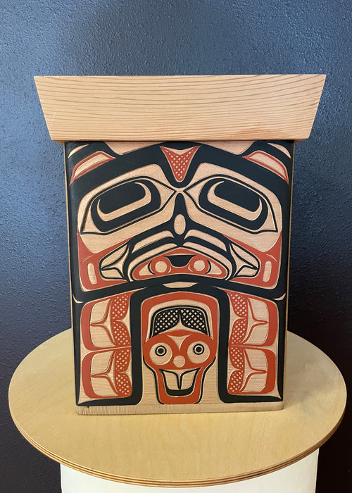 Raven Design Traditional Bentwood Box, by David A. Boxley