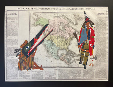 Ledger Art, Homelands Collection, Indigenous Decolonizing the Map