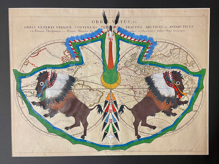 Ledger Art, Homelands Collection, Indigenous Decolonizing the Map